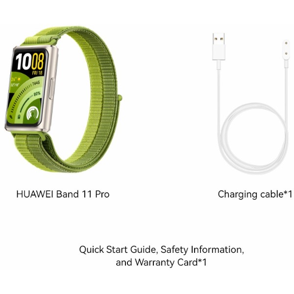 Фото - Фитнес-браслет Huawei Band 11 Pro Green